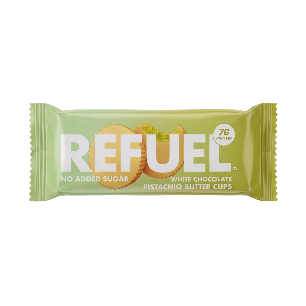 Refuel White Chocolate Pistachio Butter Cups 34g